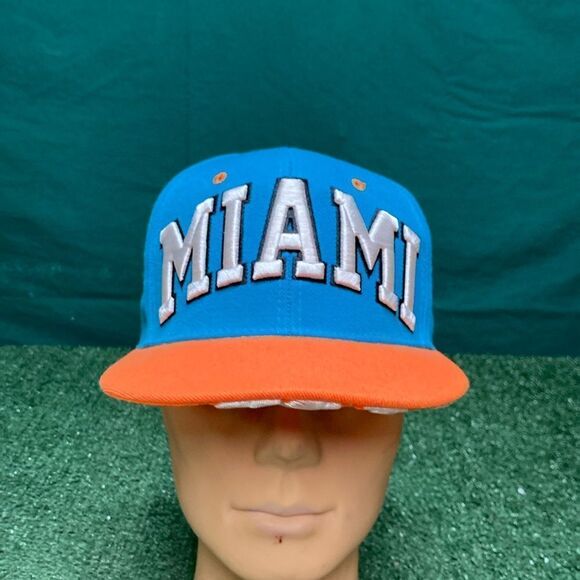 One Nation Miami flat brim SnapBack hat (OKPM-01-022) - Picture 1 of 7